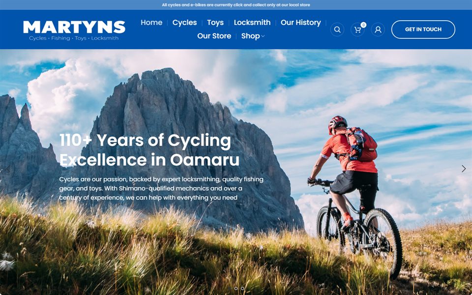 Martyns Cycles website